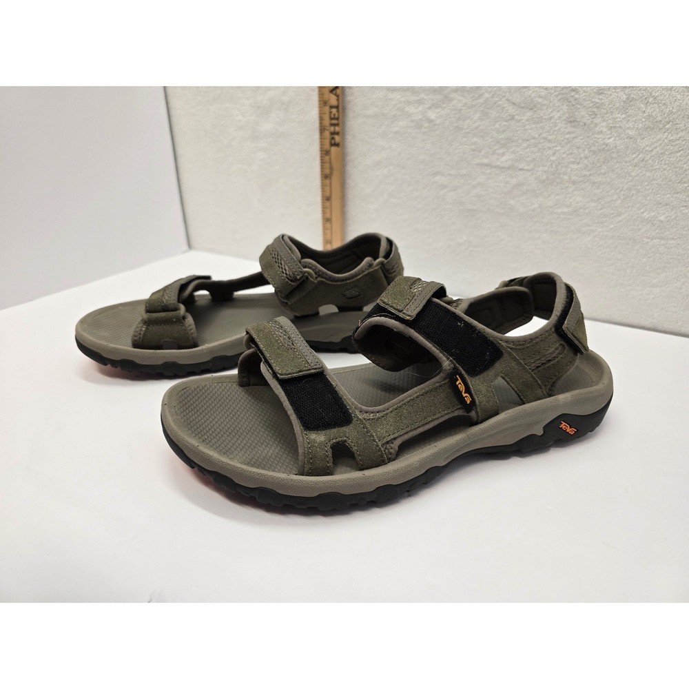 Teva Sport Hiking Sandals Olive Green Hook Loop Men's Size 10 - Picture 3 of 8
